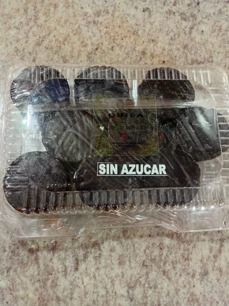 18 Brownie sin Azucar con Cobertura de Chocolate 76% Cacao