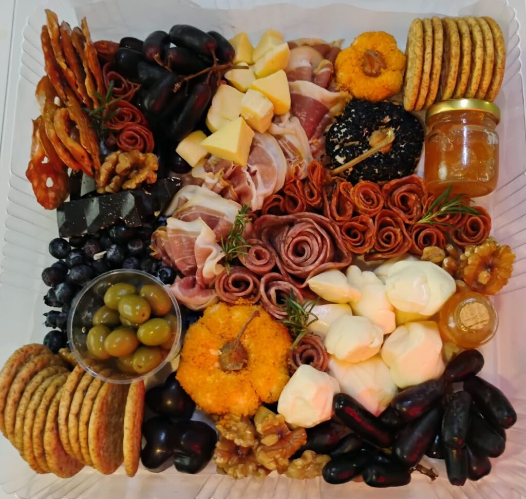 Tabla de Quesos y Charcutería Edición Otoño Charola cuadrada 28 x 28 cm